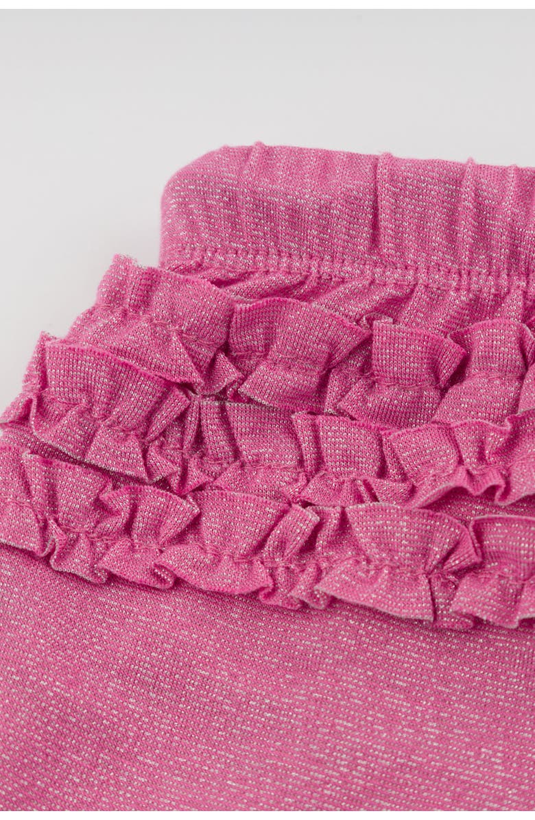 oh baby! Lottie Sparkle Ruffle Pocket Ruffle-Back Shorts, Alternate, color, Bright Pink