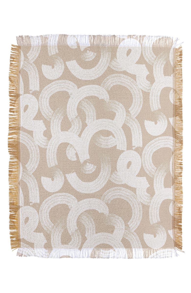 Deny Designs Becky Bailey Throw Blanket, Main, color, Tan