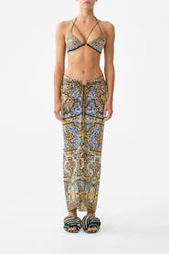 Camilla Multi Wear Beach Midi Dress W Ring Front