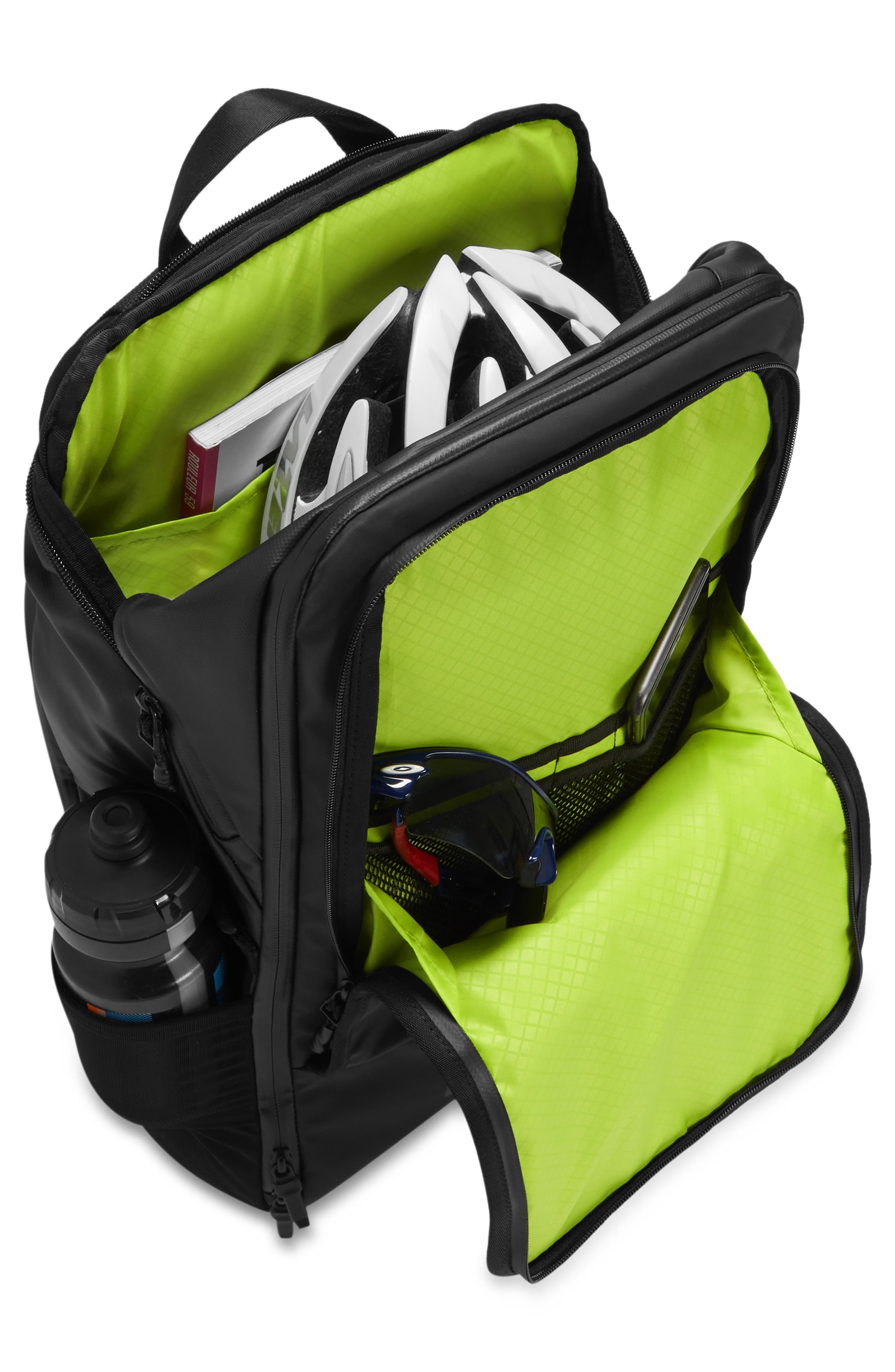 Especial Scope Expandable Black Backpack, Alternate, color, JET BLACK