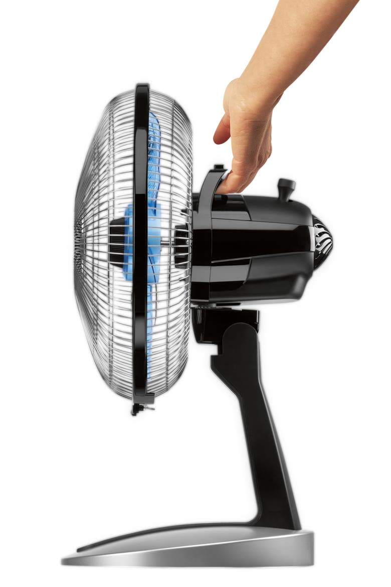 Turbo Silence Table Fan, Alternate, color, BLACK