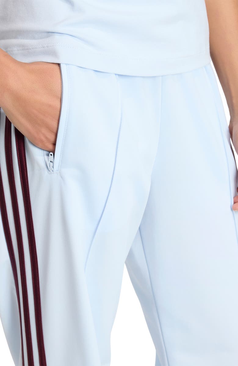 adidas Originals Firebird Classic Recycled Polyester Track Pants, Alternate, color, Crystal Sky/ Maroon