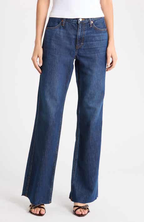 The Californian High Waist Raw Hem Flare Leg Jeans