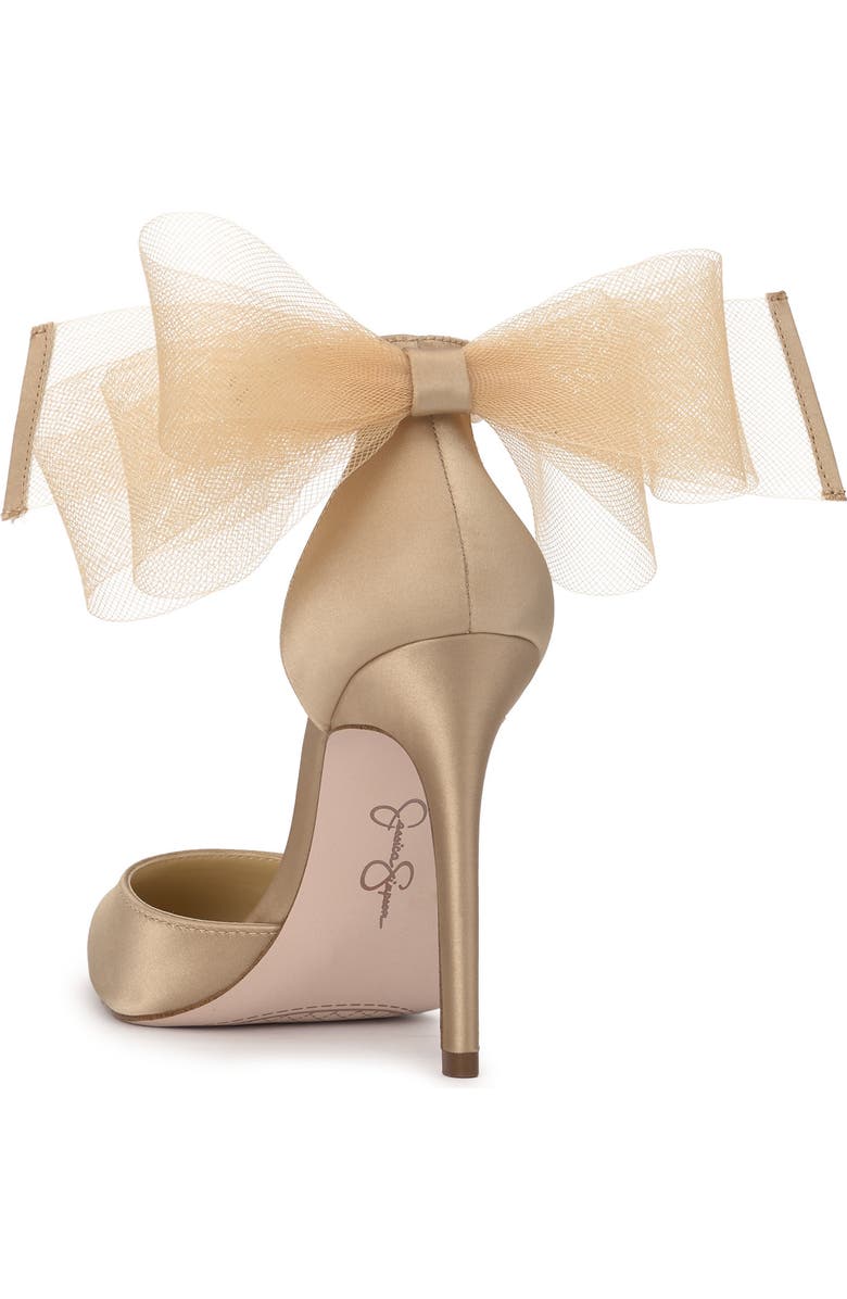 Jessica Simpson Phindies Ankle Strap Pointed Toe Pump, Alternate, color, Champagne