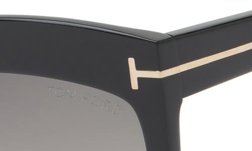 Tom Ford Doris 59mm Shield Sunglasses In Black