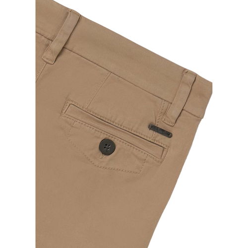 Mayoral Button-fastening Chinos In Brown