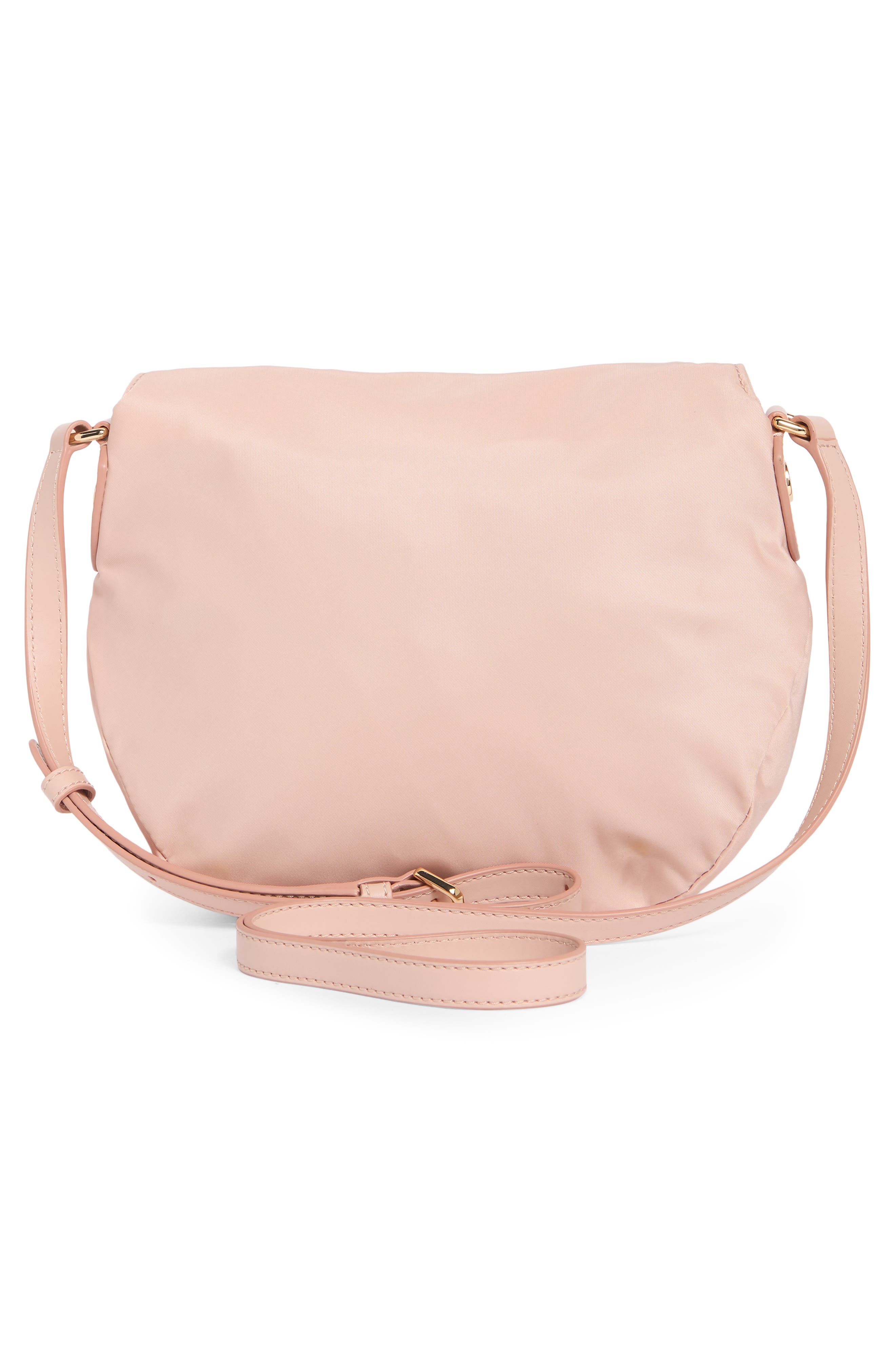 Preppy Nylon Mini Messenger Bag, Alternate, color, MISTY ROSE