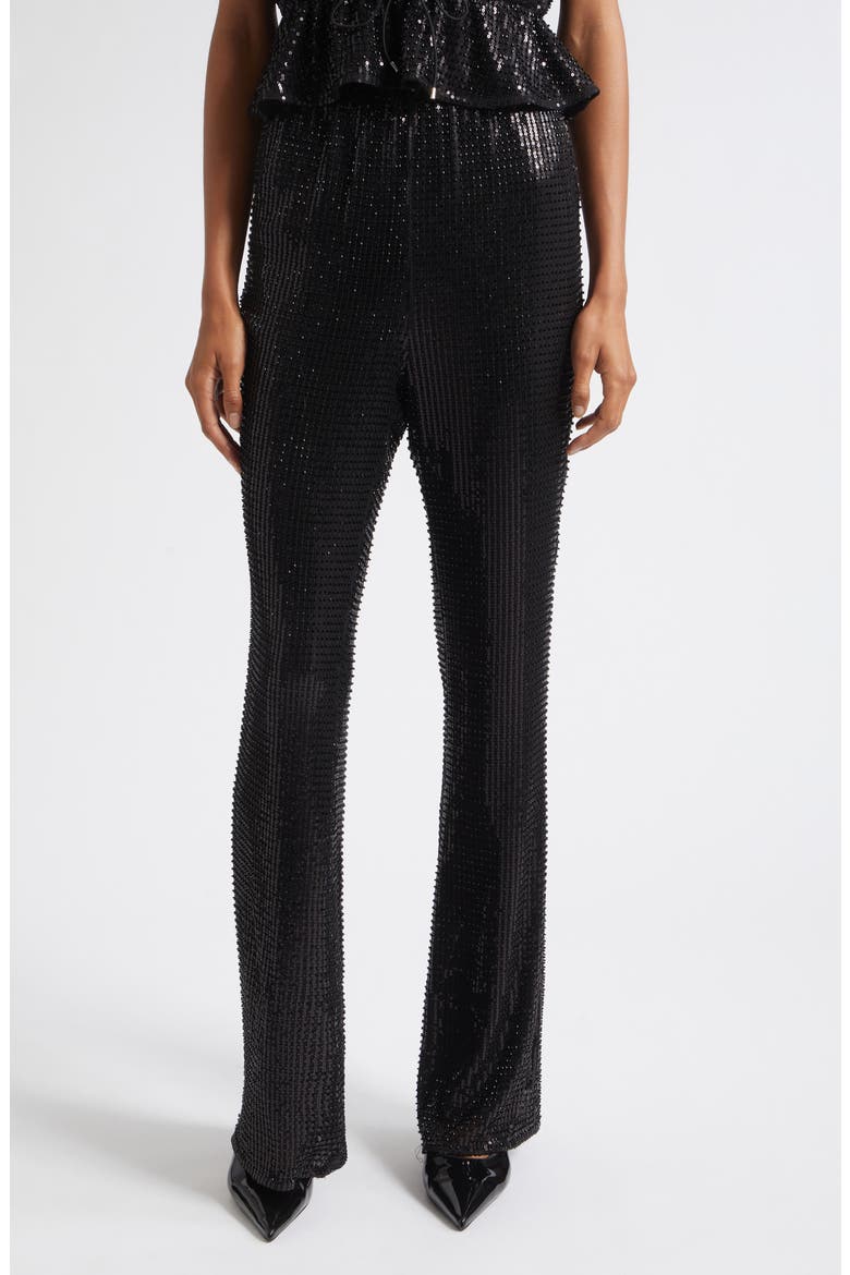Gemma Sequin Pull On Pants, Main, color, JET
