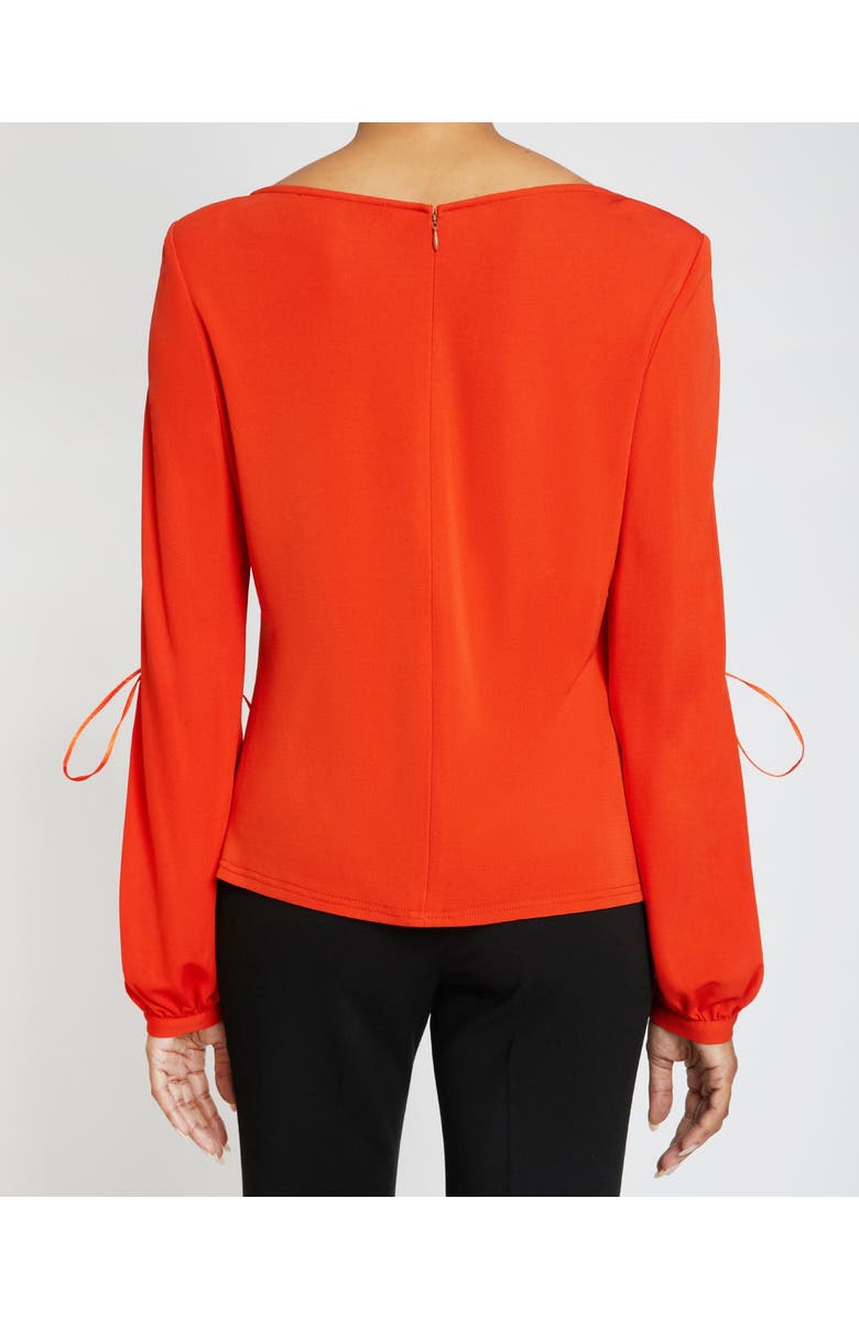 Santorelli Livi Long Sleeve Top with Grommet Detail in Luxury Jersey, Alternate, color, 