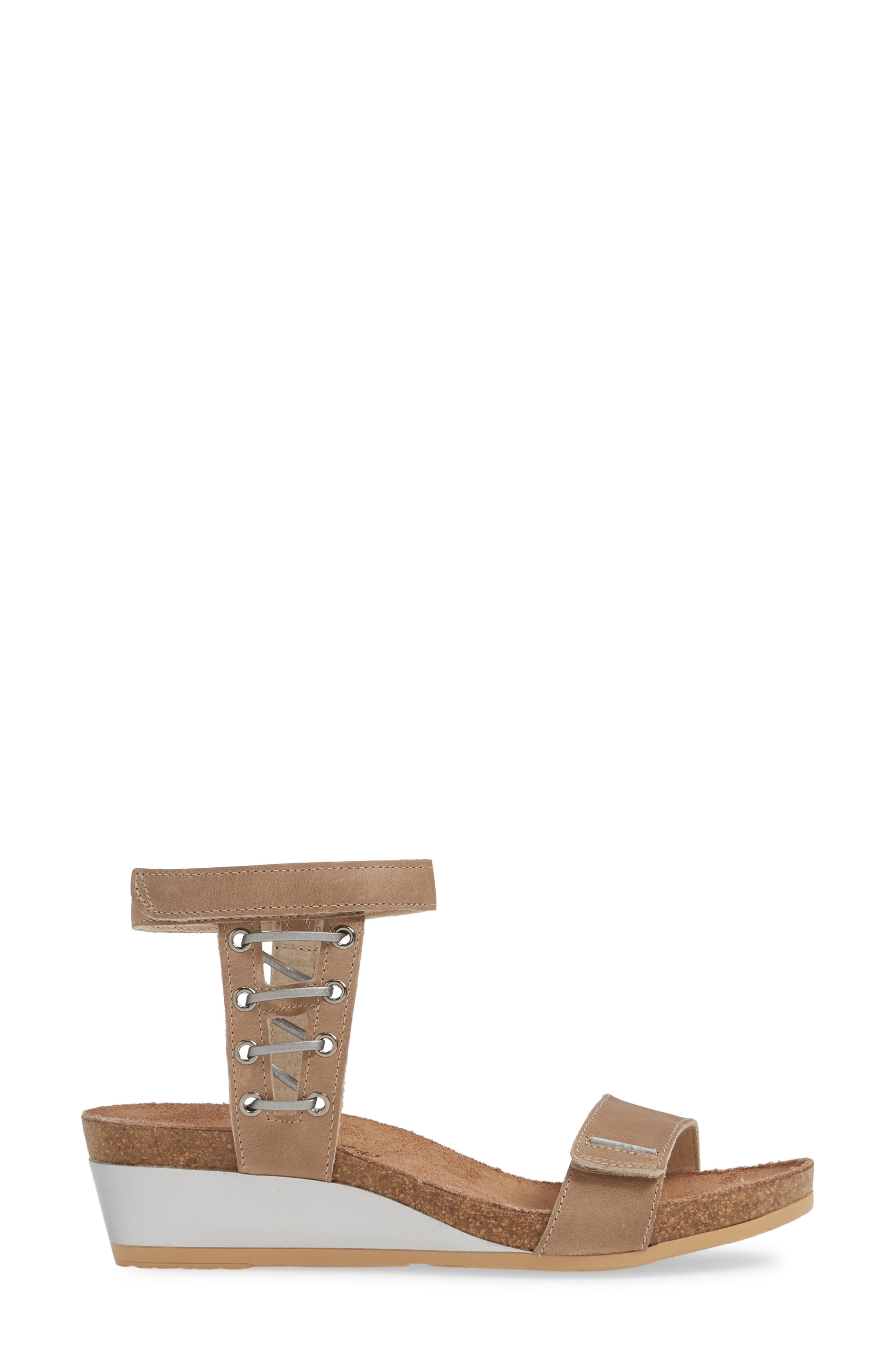 Wizard Sandal, Alternate, color, KHAKI BEIGE/ SILVER