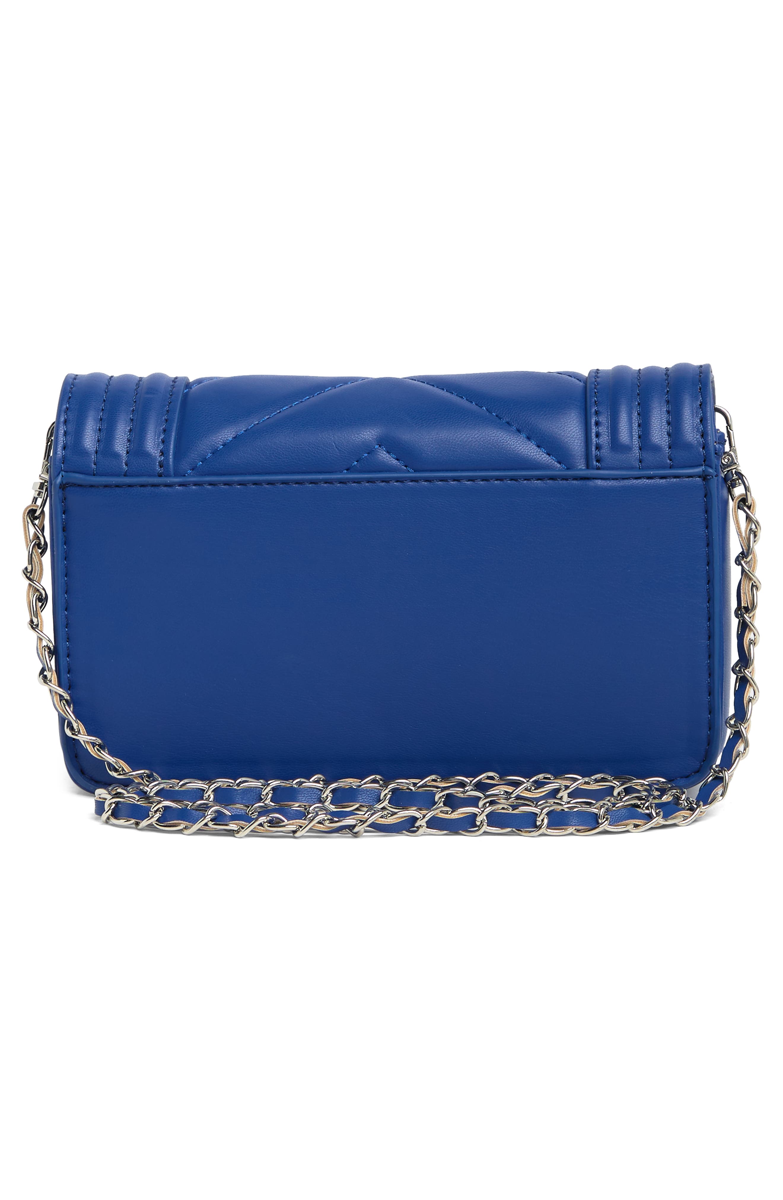 Badgley Mischka Collection Small Chevron Quilted Crossbody Bag, Alternate, color, 