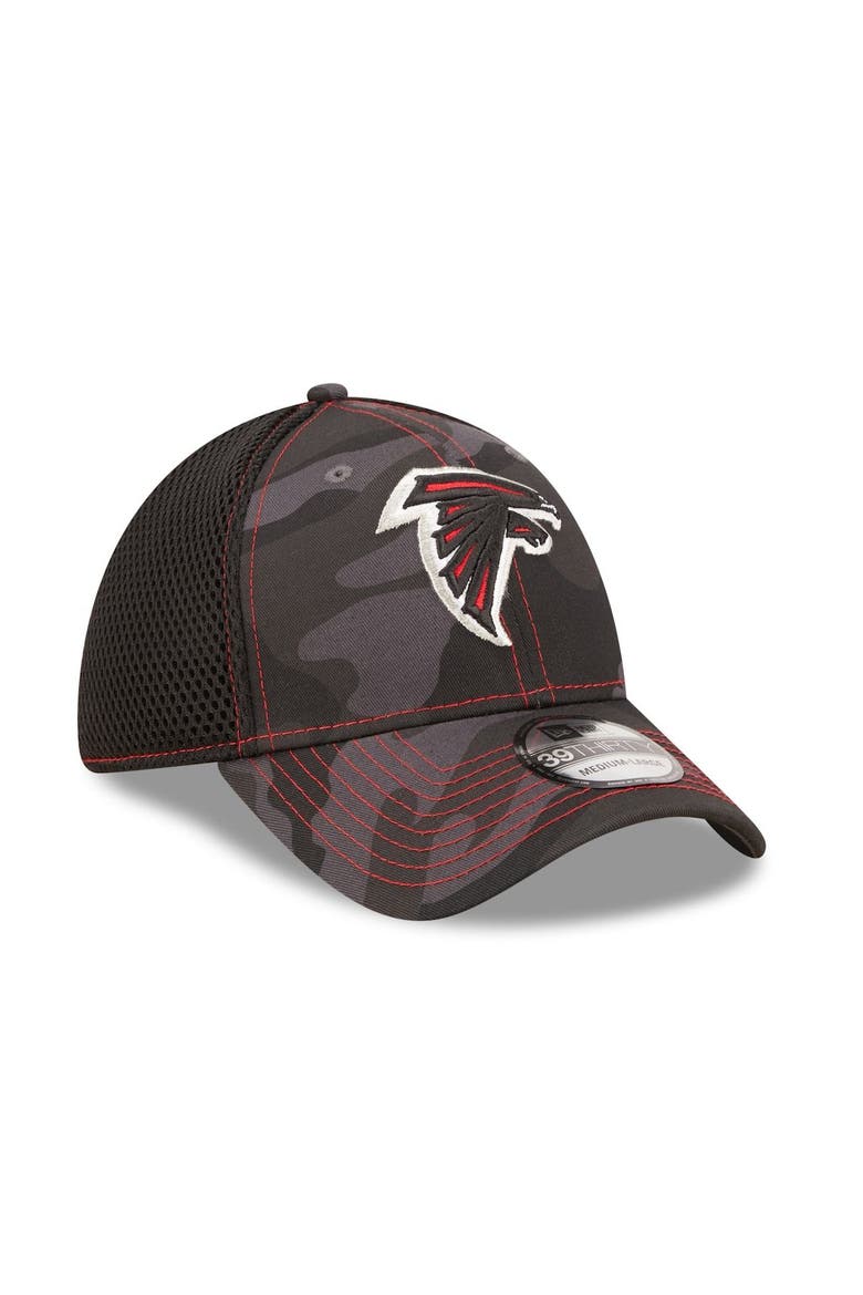 Men's New Era Camo/Black Atlanta Falcons  Logo Neo 39THIRTY Flex Hat, Alternate, color, Camo