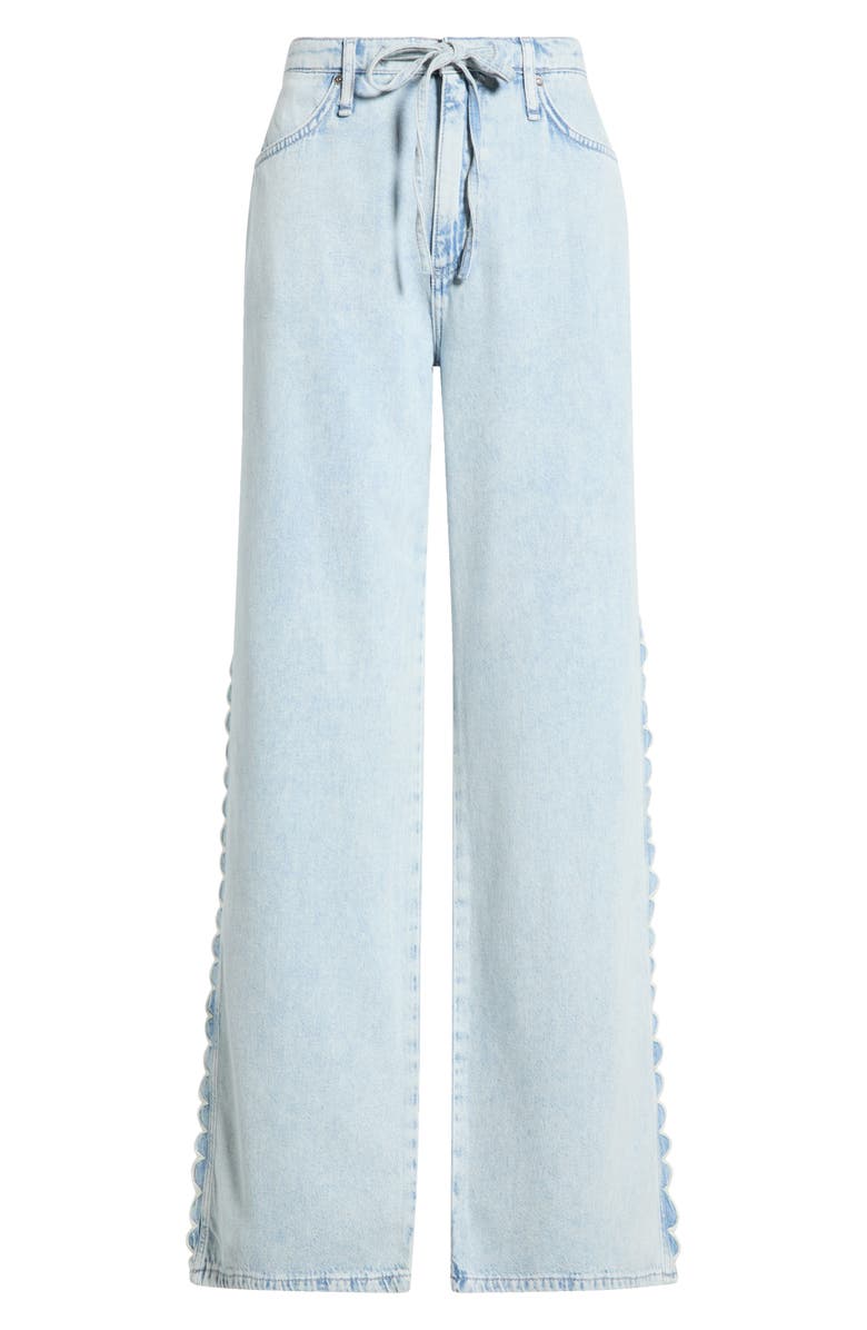rag & bone Phoebe Drawstring Waist Denim Pants, Main, color, Light Blue