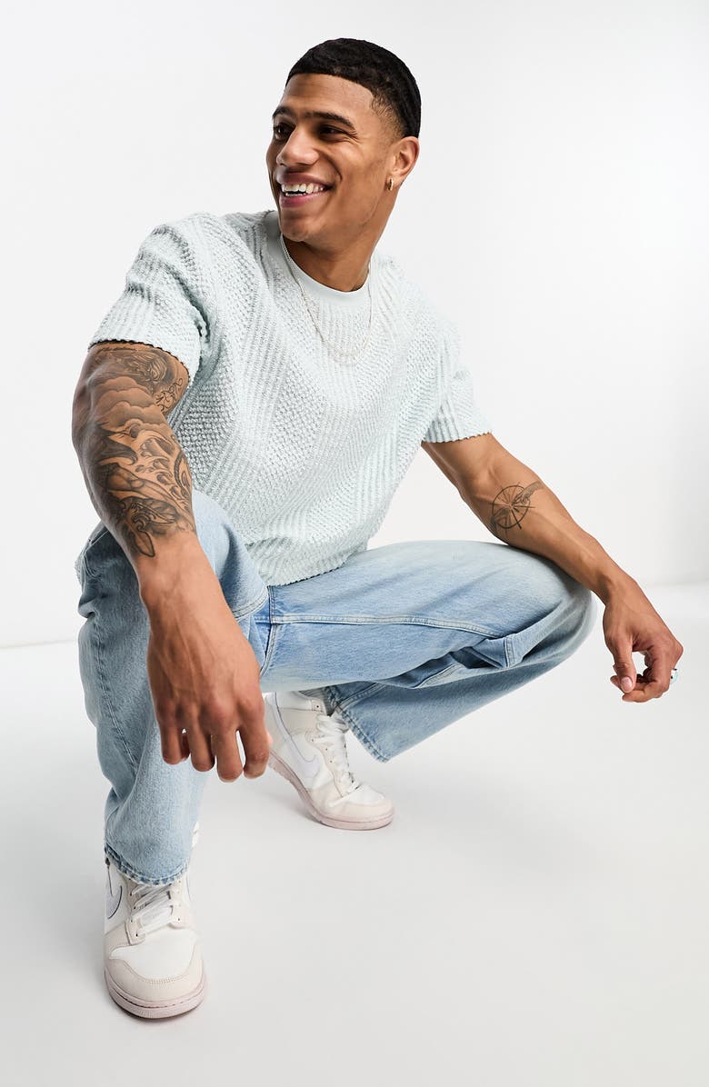 ASOS DESIGN Relaxed Fit Cotton Blend Crewneck T-Shirt, Alternate, color,