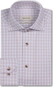 Bugatchi Devon OoohCotton® Shadow Plaid Button-Up Shirt