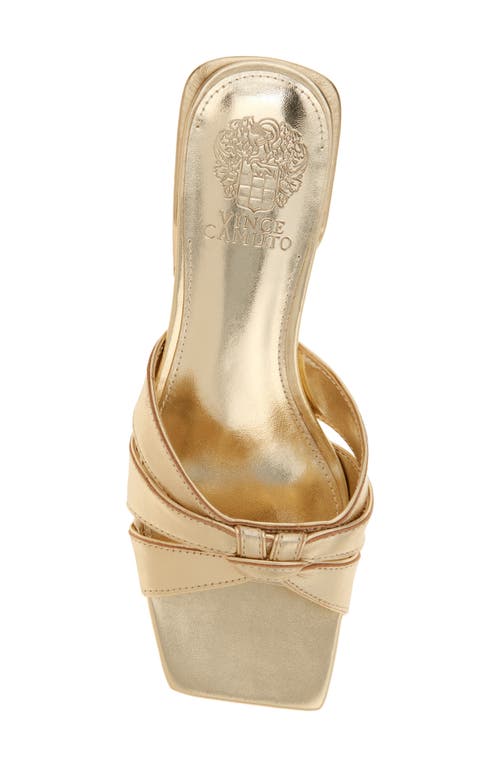Vince Camuto Selaries Sandal In Metallic Gold