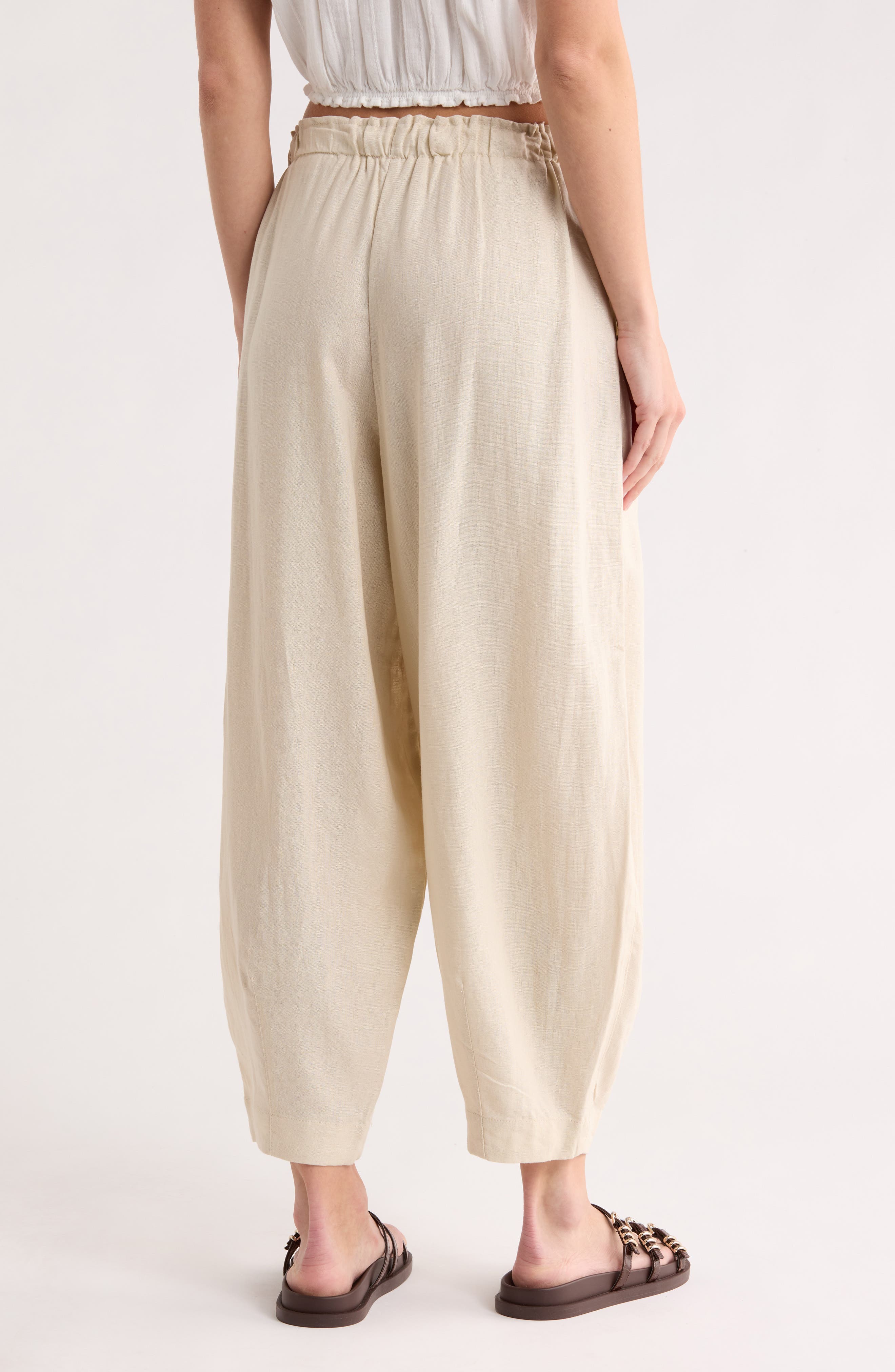 Cropped Drawstring Pants - image 2