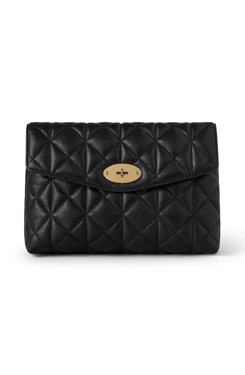 Mulberry Large Darley Cosmetic Pouch, Main, color, Black