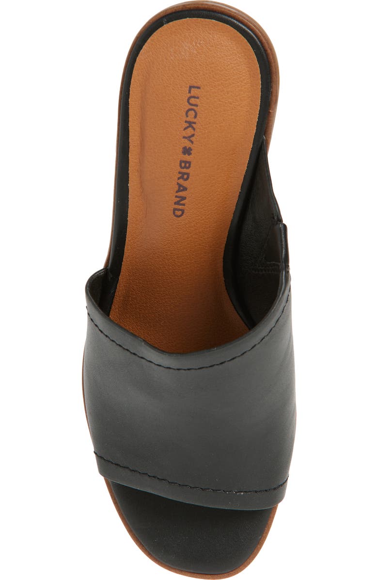 Lucky Brand Lerkie Block Heel Sandal, Alternate, color, Black 04