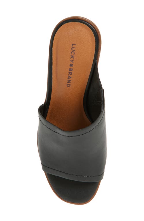 Lucky Brand Lerkie Block Heel Sandal In Black 04