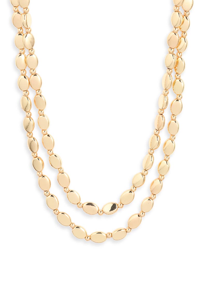 Convertible Beaded Necklace, Main, color, GOLD