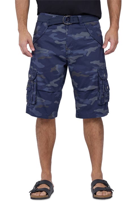Belted Bermuda Cargo Shorts (Regular & Big)