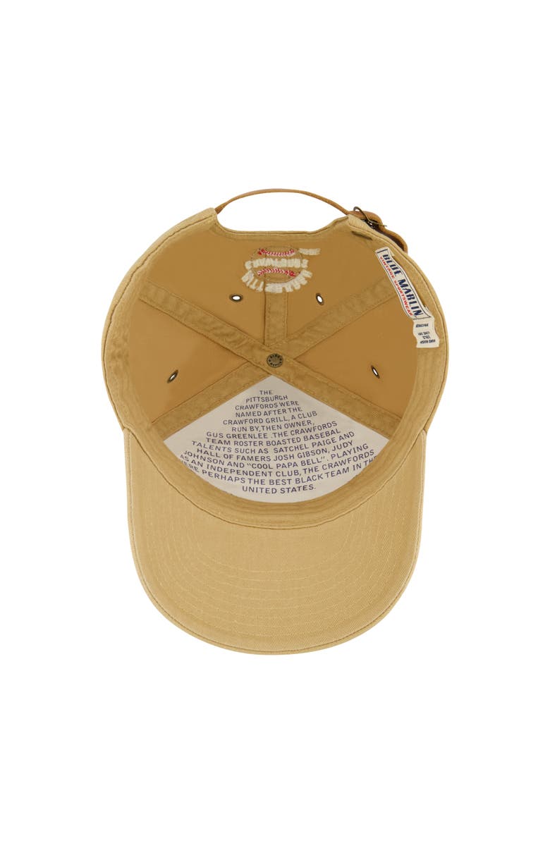 Blue Marlin Pittsburgh Crawfords 1926 Baseball Cap, Alternate, color, Curry