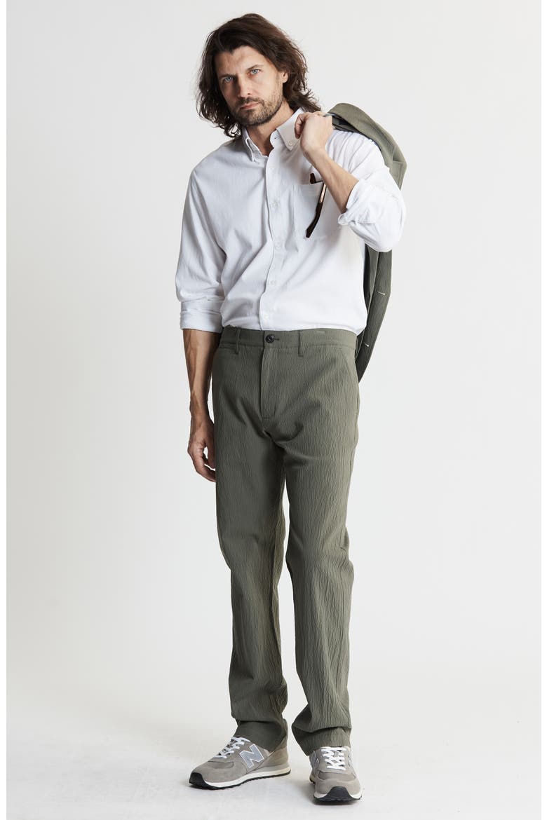 Seersucker Chinos, Alternate, color, OLIVE