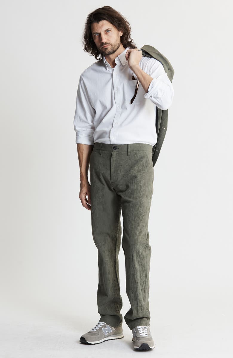 JACHS Seersucker Chinos, Alternate, color, Olive