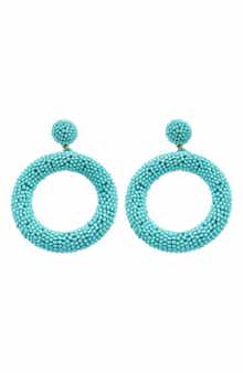 Panacea Seed Bead Hoop Earrings