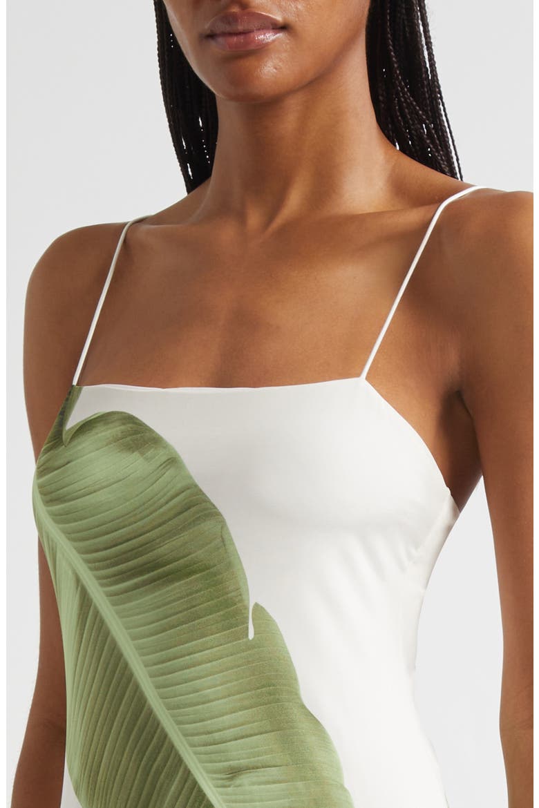 Fifi Palm Column Maxi Dress, Alternate, color, JUNGLE PALM OFF WHITE