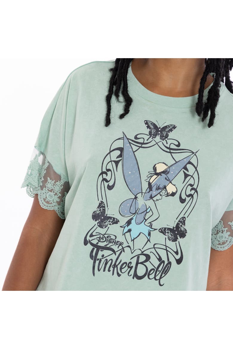Peter Pan Tinker Bell Short Sleeve T-Shirt, Alternate, color, Lichen Tinker Bell