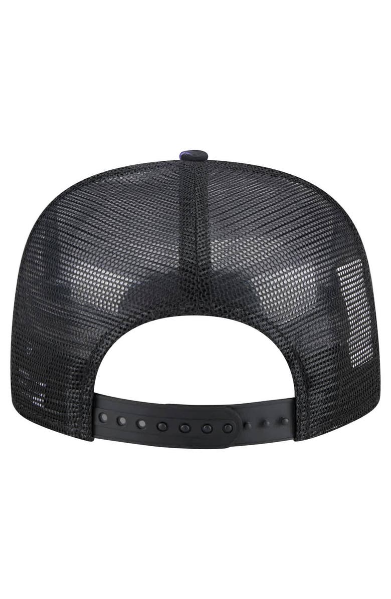 New Era Men's New Era Black Colorado Rockies Adventure Pattern Golfer Trucker Snapback Hat, Alternate, color, 