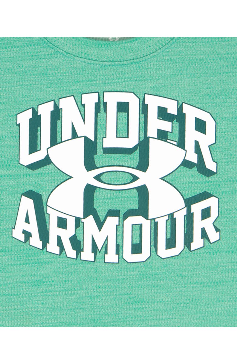 Under Armour Kids' Cut & Sew Twist T-shirt & Shorts Set, Alternate, color, Green