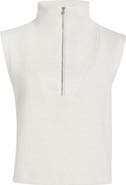 MPG Dreamweave™ Sleeveless Half Zip Mock Neck Top