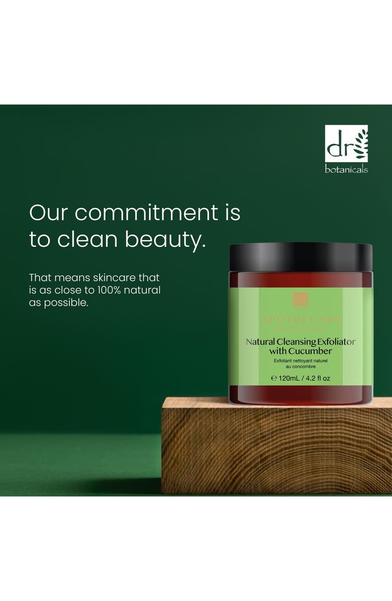 DR BOTANICALS Natural Cleansing Exfoliator with Cucumber 120ml, Alternate, color,