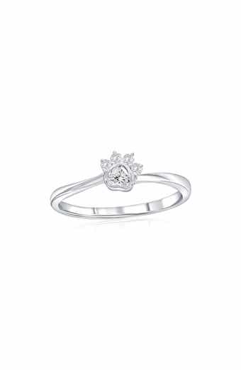 Sterling Silver Paw Print Ring