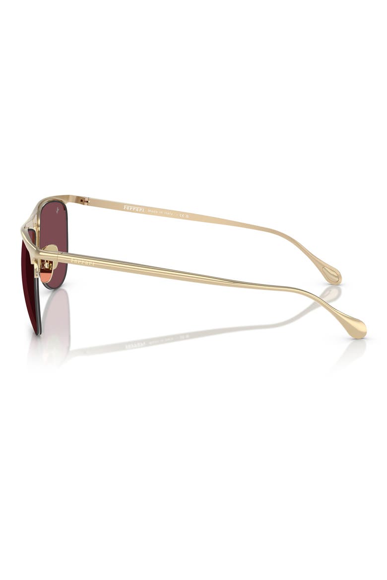 59mm Pilot Sunglasses, Alternate, color, PALE GOLD / BORDEAUX