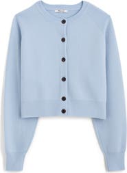Madewell Raglan Sleeve Crop Merino Wool Cardigan