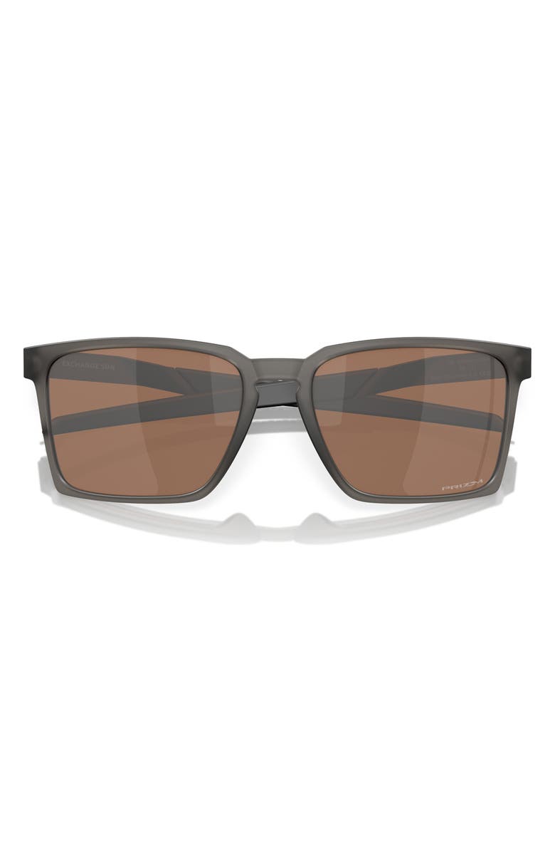 Oakley Exchange Sun 56mm Polarized Rectangular Sunglasses, Alternate, color, 