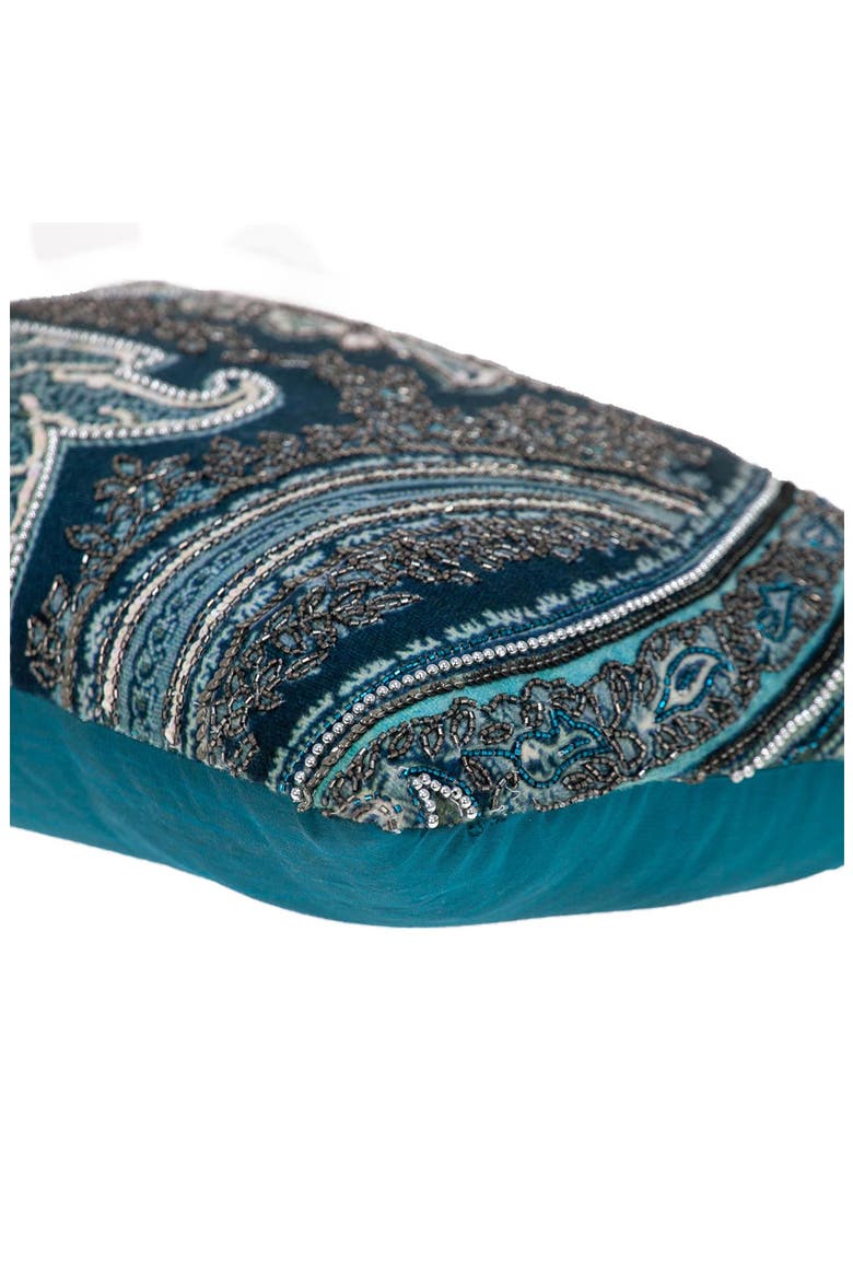Lilia Bead-Embellished Accent Pillow, Alternate, color, MULTICOLOR