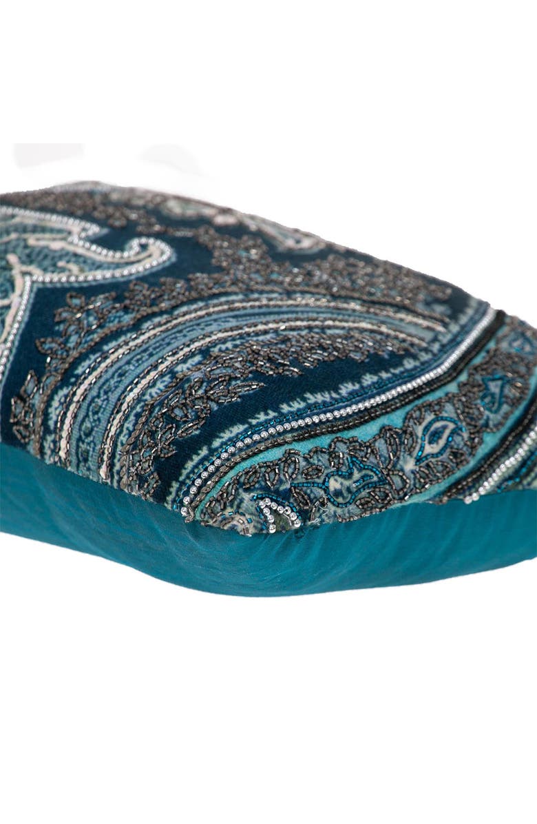 PARKLAND COLLECTION Lilia Bead-Embellished Accent Pillow, Alternate, color, Multicolor