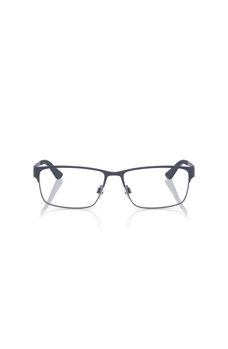 Polo Ralph Lauren 56mm Rectangle optical glasses, Alternate, color, Blue
