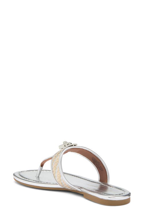 Kurt Geiger London T-bar Sandal In Natural/silver