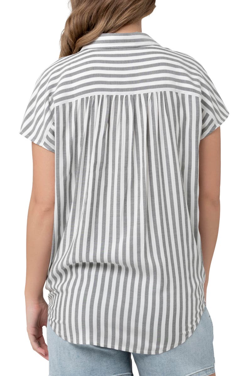 Ripe Maternity Ada Stripe Maternity Shirt, Alternate, color, 