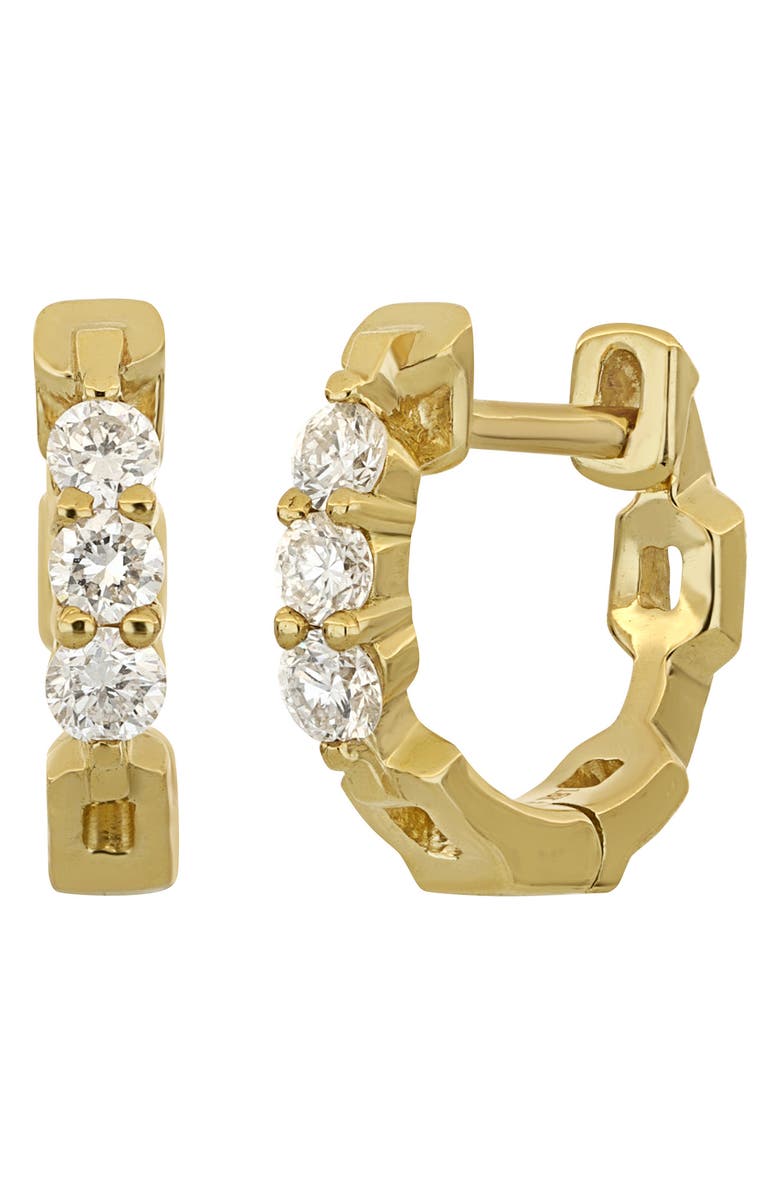 Bony Levy Varda Diamond Link Huggie Hoop Earrings, Main, color,