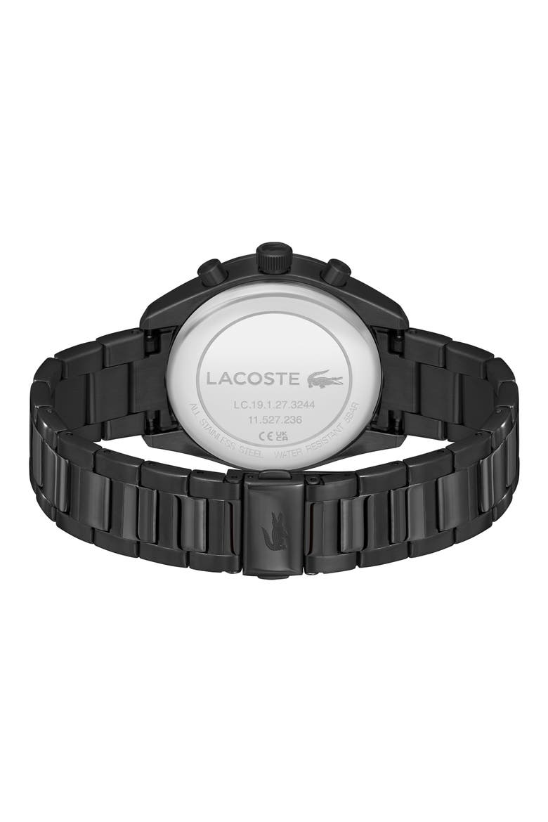 Boston Chronograph Bracelet Watch, 42mm, Alternate, color, BLACK