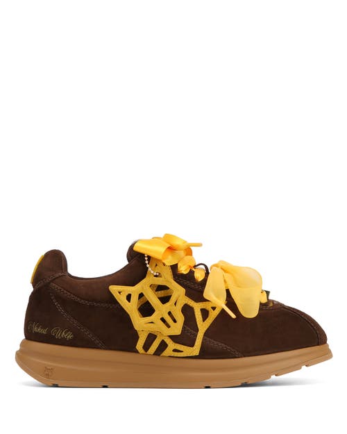 Naked Wolfe Expense Suede Sneaker In Brown