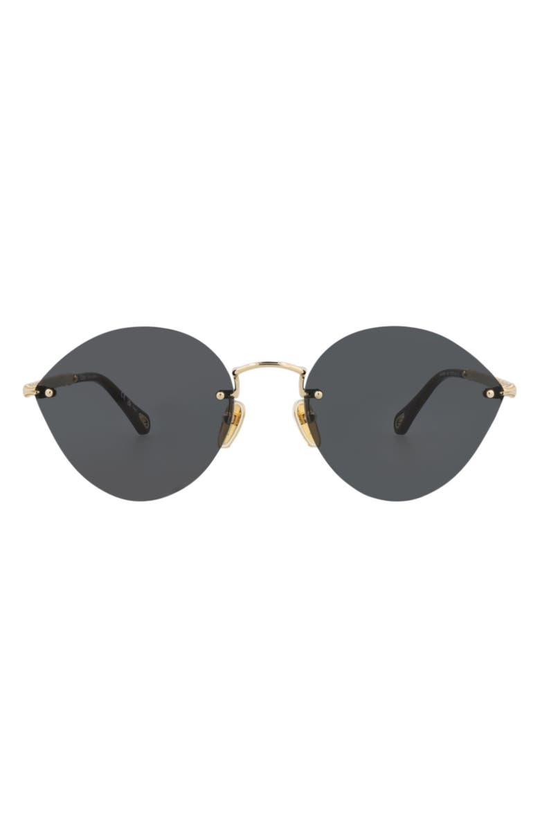 Chloé 58mm Gradient Oval Sunglasses, Main, color,