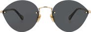 Chloé 58mm Gradient Oval Sunglasses